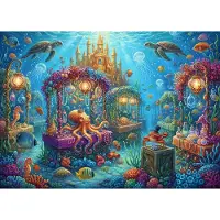 Blue Bird Puzzle Bluebird « Le monde animal » - 500 pièces - Océan