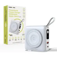 Mobile Origin PBT-03L-WHT, 10 000 mAh, lithium-polymère (LiPo), Power Delivery, Quick Charge, recharge sans fil, 3,85 V, blanc