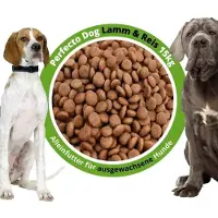 Boni-Shop® Croquettes pour chien, nourriture sèche, agneau et riz 15kg
