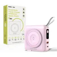 Mobile Origin PBT-03L-PNK, 10 000 mAh, lithium-polymère (LiPo), Power Delivery, Quick Charge, recharge sans fil, 3,85 V, rose