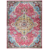 FRAAI Tapis oriental | Leyla Medallion Multicolore | 120x170cm | Multicolore | Rectangulaire | Tapis