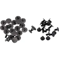 Gistuch Kit de rivets, 20 pièces de rivets en laiton à tête plate, 5mm pour la maroquinerie et les bagages
