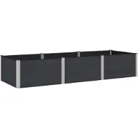 Syfax Jardinière surélevée Noir 300 x 100 x 54 cm