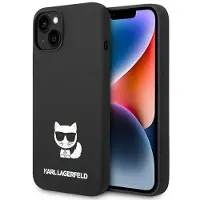 Karl Lagerfeld Étui pour iPhone 14 Plus en silicone Choupette noir