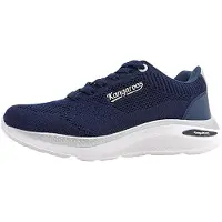 Kangaroos K-WN Delight : Chaussures de sport pour femmes, chaussures d'entraînement, modèle à lacets, couleur bleue, style décontracté