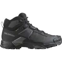 Salomon - Chaussures de randonnée en GORE-TEX - X Ultra 5 Mid GTX M Black / Asphalt / Castlerock - Taille 40 2/3 - Noir