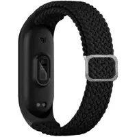 Beline pasek Mi Band 3/4 Textile czarny/black (Tissu), Sangles de montre, Noir