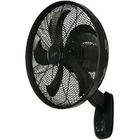 Lucci air Glide DC WV Schwarz Wandventilator 36 W Schwarz, Ventilateur, Noir