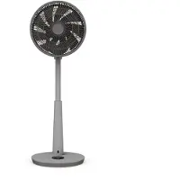 Duux Ventilateur sur pied Whisper 3 – Ventilateur à économie d'énergie avec 26 vitesses, minuterie et mode nuit – Réglable en hauteur (73-95 cm) – Oscillation horizontale + verticale – Gris