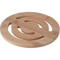 OEM Sous-assiettes en bambou - pour la cuisine et la salle à manger - lot de 4 - rondes, 20 cm - matériau naturel