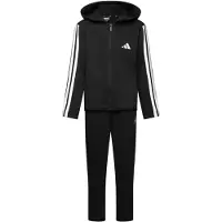 Adidas Essentials 3 Stripes Tracksuit Noir 15-16 Years Enfants