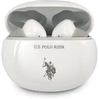 U.S. POLO ASSN. Us Polo Bluetooth Headphones Ustws1Wh Tws + Docking Station White/White