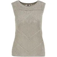 We fashion Tops en tricot argent