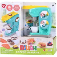 Playgo Set d'argile pour cafetière - 4 pots en argile