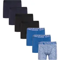 Björn Borg Boxers Cotton Stretch 7-Pack Multicolour Bleu Noir taille L