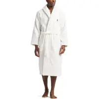 Ralph Lauren Peignoir long marron / rouge / blanc