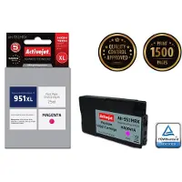 ActiveJet Cartouche d'encre AH-951MRX pour imprimante HP. Compatible avec HP 951XL CN047AE ; qualité supérieure ; 25 ml ; magenta.