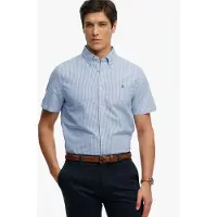 Superdry Preppy Oxford Short Sleeve Shirt Bleu 3XL Homme