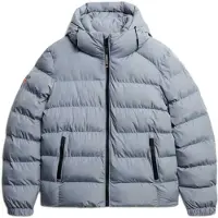 Superdry Homme Doudoune de Sport à Capuche Coupe Décontractée Blue Taille: Xxxl
