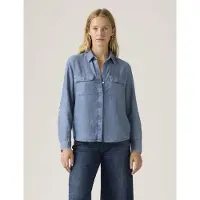 Levi's Elaine Utility Long Sleeve Shirt Bleu S Femme