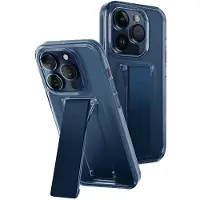 Uniq etui Heldro Mount with Stand iPhone 15 Pro 6.1" niebieski/ultamarine deep blue (Apple iPhone 15 Pro), Coque pour téléphone portable, Bleu