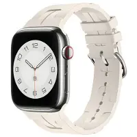 Beline pasek Apple Watch Silicone Ultra 38/40/41mm beżowy /starlight box (Silicone), Sangles de montre, Beige