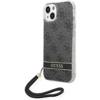 GUESS Guohcp14mh4stk Iphone 14 Plus15 Plus 6.7 4g Print Strap Phone Case Clair
