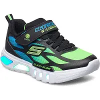 SKECHERS Baskets bleu ciel / vert fluo / noir