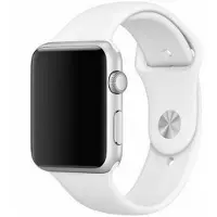 Super Merchant pasek Silicon Apple Watch 4244 45 mm bialywhite (Acier inoxydable, Silicone), Sangles de montre, Blanc