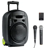 Ibiza Sound Ibiza - PORT8VHF-MKII-TWS - Enceinte portable de 8"/400W MAX 1 micro filaire et 1 micro VHF télécommande et pochette accessoires