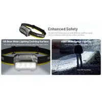 Nitecore Lampe frontale de randonnée HA23 UHE 600 LM bleue