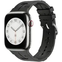 Beline pasek Apple Watch Silicone Ultra 38/40/41mm czarny /black box (Silicone), Sangles de montre, Noir