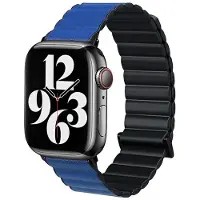 Beline Bracelet magnétique Pro noir/bleu pour Apple Watch