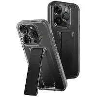 Uniq étui Heldro Mount with Stand iPhone 15 Pro 6.1" dymny/vapour smoke (Apple iPhone 15 Pro), Coque pour téléphone portable, Gris
