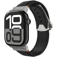 Spigen AMP09304 (Acier inoxydable, Nylon, Polyuréthane (PU)), Sangles de montre, Noir