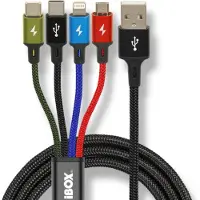 IBox Câble de charge universel 4 en 1 I-BOX USB IKUM4W1