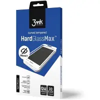 3mk Protection HardGlass Max film de protection visuelle, Apple, iPhone XS, verre trempé, clair/noir (1 pcs, Apple iPhone XS), Téléphone portable : film de protection, Transparent