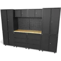 HBM Système d'atelier premium , 11 pièces, noir mat