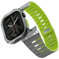 Skinarma Strap + etui Gemini for Apple Watch 46mm niteglow, Montre connectée : accessoires, Vert