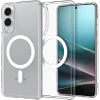 Spigen Coque Ultra Hybrid MagSafe Samsung Galaxy S25 Edge - Clear / White