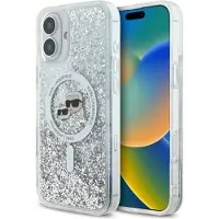 Karl Lagerfeld Coque MagSafe à paillettes liquides pour iPhone 16