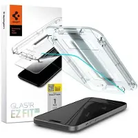 Spigen EZ Fit Glas.tR avec plateau d'installation - 1 pack pour Apple iPhone 15