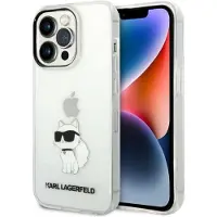 Karl Lagerfeld Coque transparente Ikonik Choupette pour iPhone 14 Pro Max