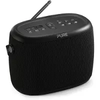 Pure Enceinte d'extérieur Woodland étanche (IP67) avec Bluetooth et radio FM/DAB+, noir