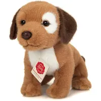 Teddy HERMANN® Teddy Hermann Chiot Milow blanc/brun 25 cm Animal en peluche