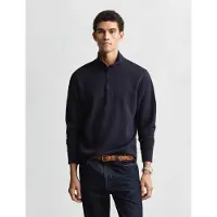 Gant Sweatshirts LIGHT SACKER HALF ZIP hommes - Marine - EU M