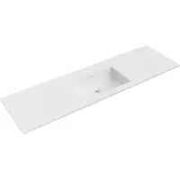 Mexen Otis lavabo encastré 161 x 46,5 cm, blanc mat - 25181601
