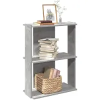 vidaXL Bibliothèque à 3 niveaux blanc 60x30x120 cm bois d'ingénierie