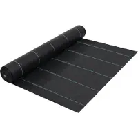 vidaXL Membrane anti-mauvaises herbes blanc 2x100 m PP