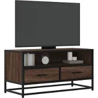 vidaXL Armoire TV noire 100x34,5x40 cm Bois composite et métal